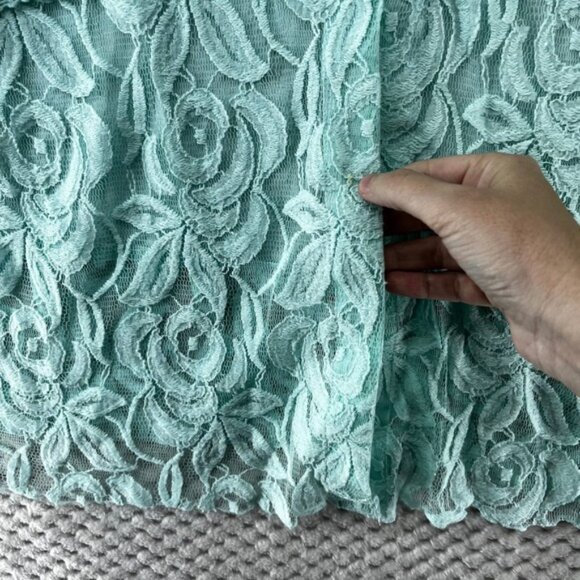 Ali Miles‎ Top Linen Blend Lace Trim Button Down Lightweight Lagenlook Artsy XL - Picture 5 of 8